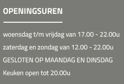 Reserveren is gewenst.